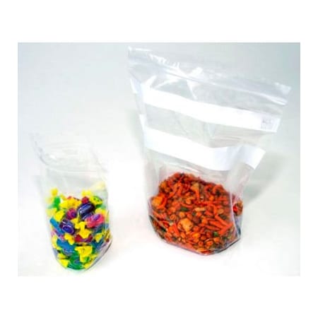 Lk Packaging Reclosable Pouches W/ Write On Strips, 10"W x 12"L x 5"D, 1.75 Mil, Clear, 250/Pack F21012GPH